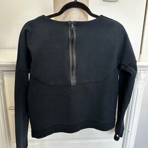 Nike Black Crewneck Sweatshirt with Red Logo Tag